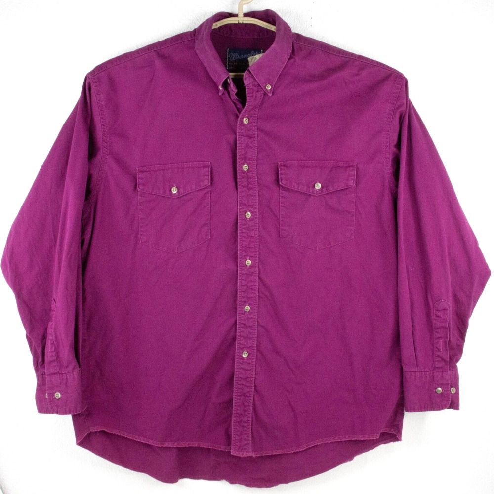 Vintage Wrangler X-Long Tails Western Shirt Long Sleeve SIZE 17 1/2 x 35